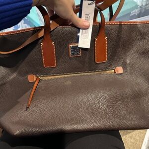 Dooney & Bourke Brown and Tan Tote Bag